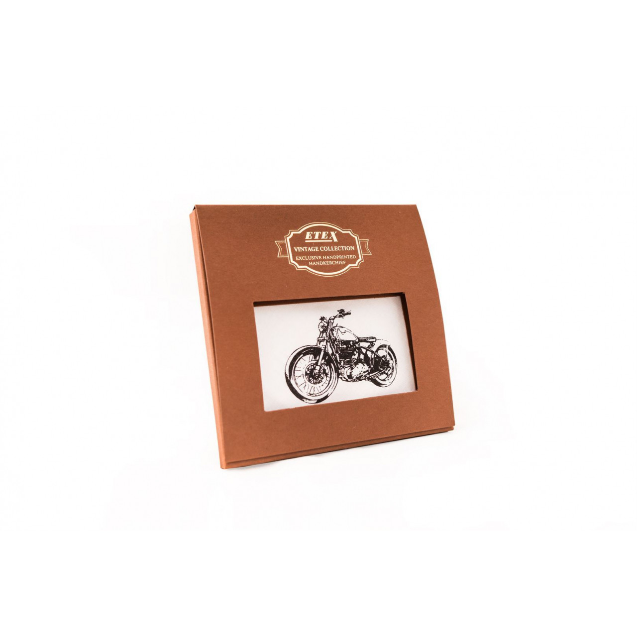 Pánský kapesník Etex Motorka M35 1 ks - bílý-černý