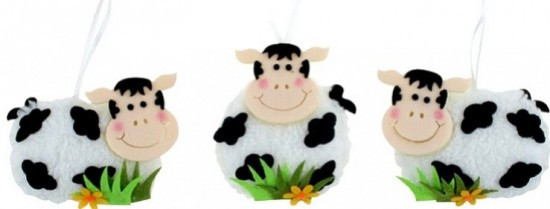 Anděl Plyšová kravička na zavěšení - 8625