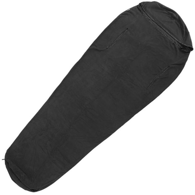 Warmpeace Vložka do spacího pytle Warmpeace Polartec Micro Mummy 195 cm Černá