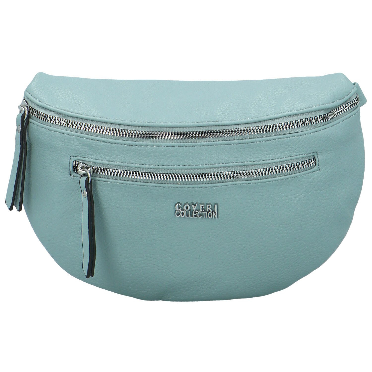 Trendy dámská koženková ledvinko-kabelka Genaida, džínově modrá