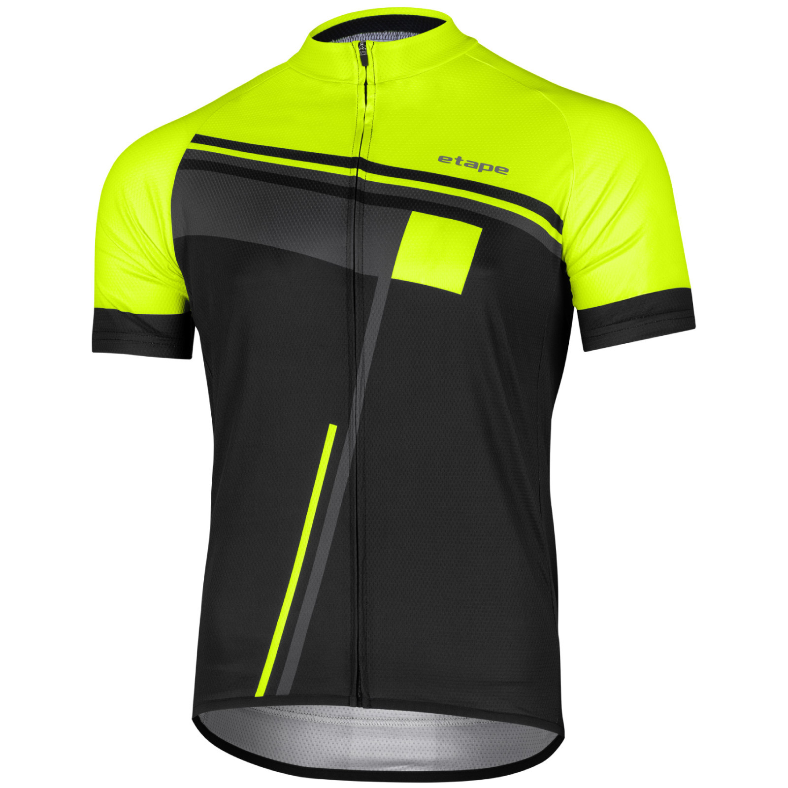 Pánský cyklistický dres Etape Cube Velikost: M / Barva: černá/žlutá