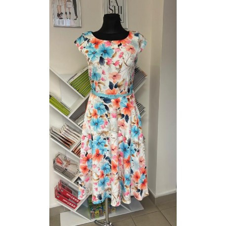 Dámské šaty KLAUDIA midi, Velikost 36, Barva Barevná Gotta 0020045