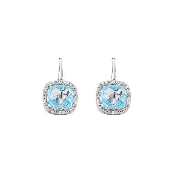 Náušnice se syntetickými kameny 336-115-003703 4.50g