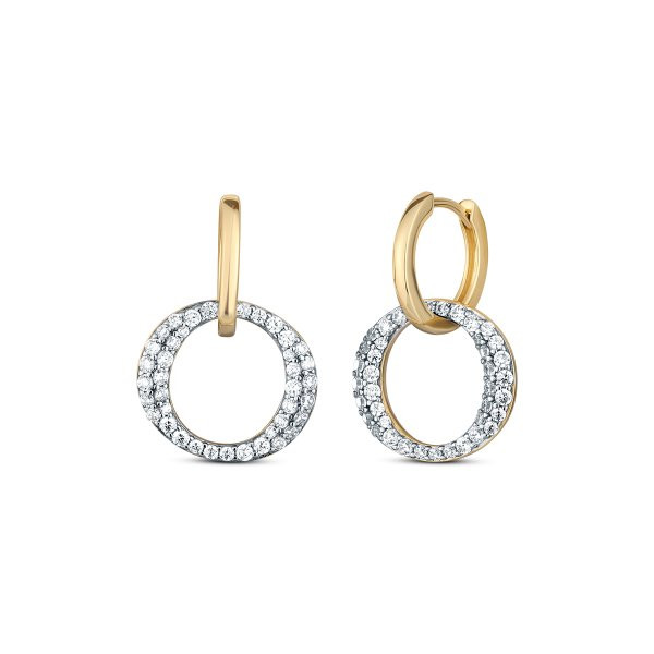 Náušnice se syntetickými kameny 636-404-010050-0000