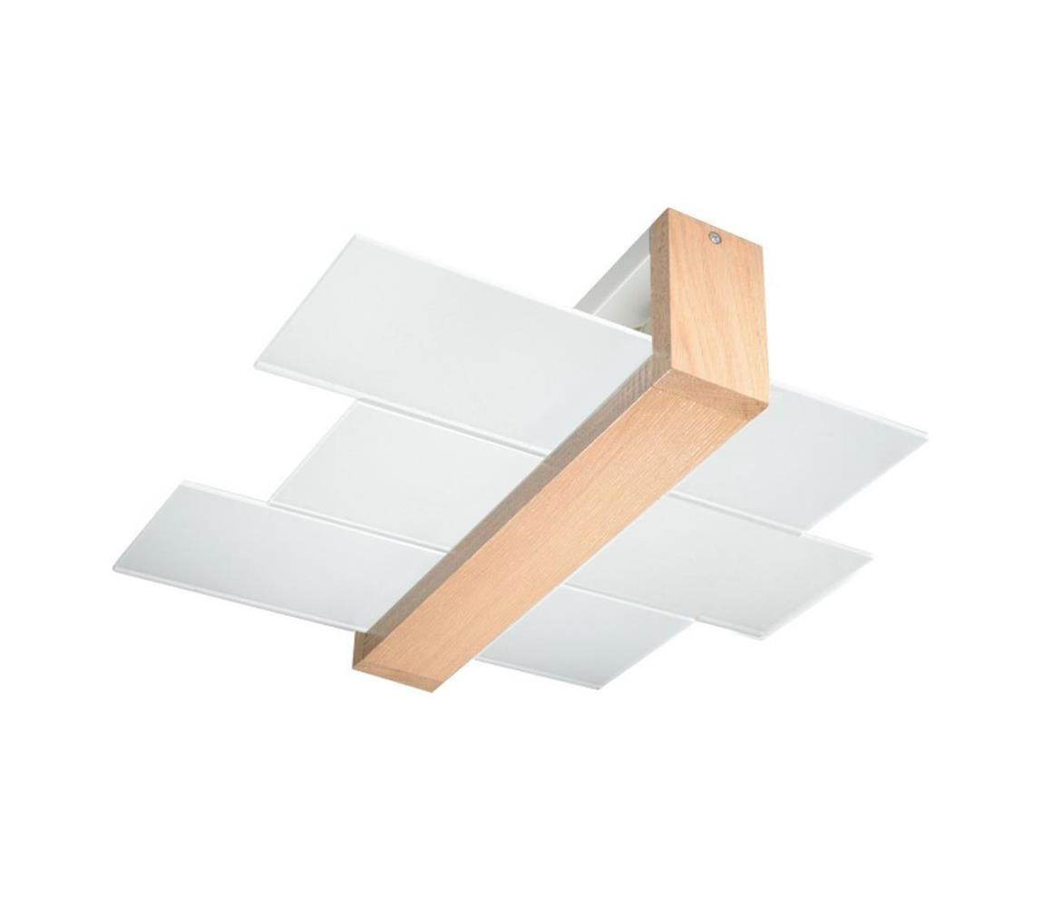 SL.0076 - Stropní svítidlo FENIKS 2 2xE27/60W/230V přírodní dřevo