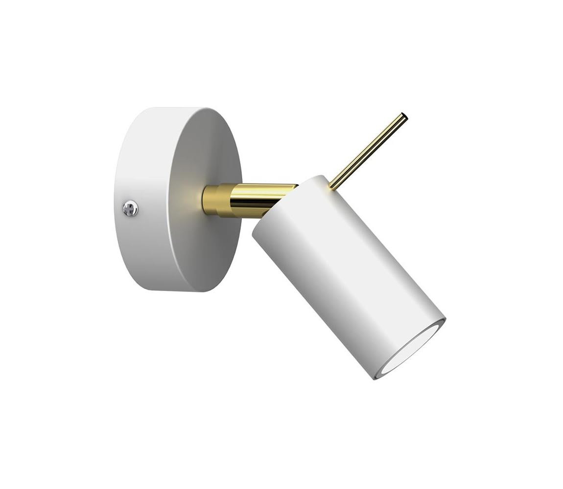 Nástěnné bodové svítidlo PRESTON 1xGU10/MR11/40W/230V bílá/zlatá