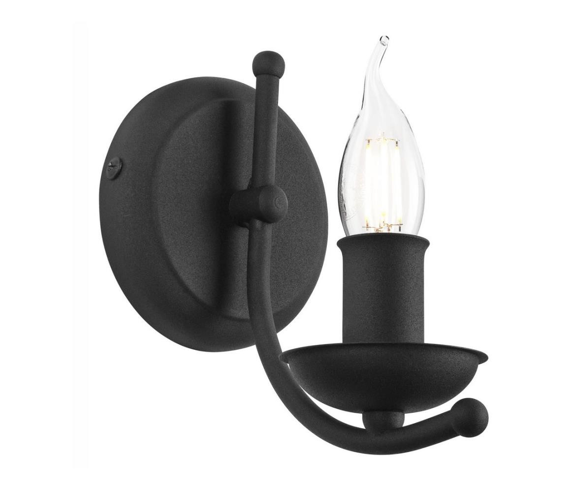 Nástěnná lampa LUCY 1xE14/60W/230V černá