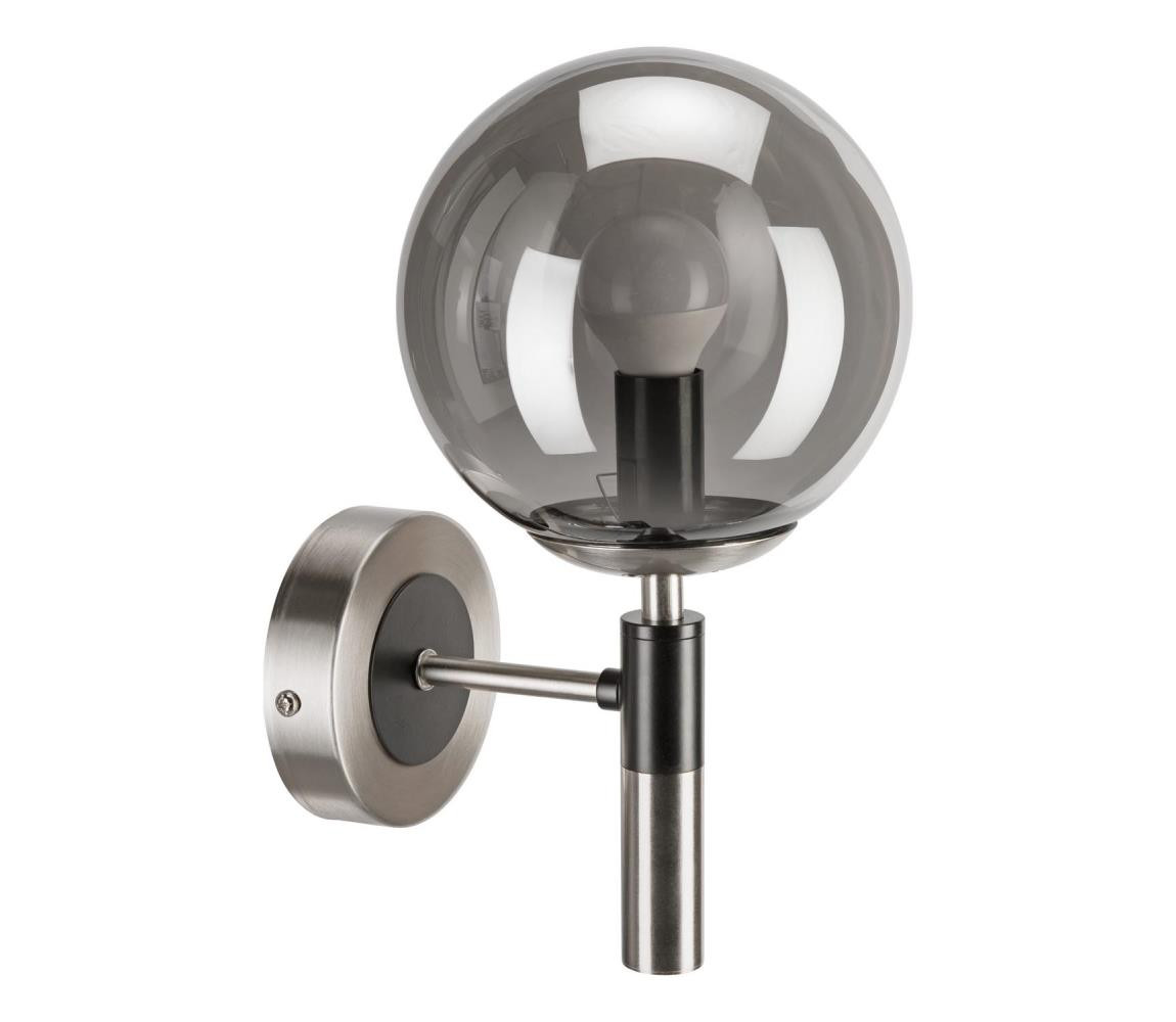 Nástěnné svítidlo ROLLO 1xE14/5W/230V matný chrom/kouřová