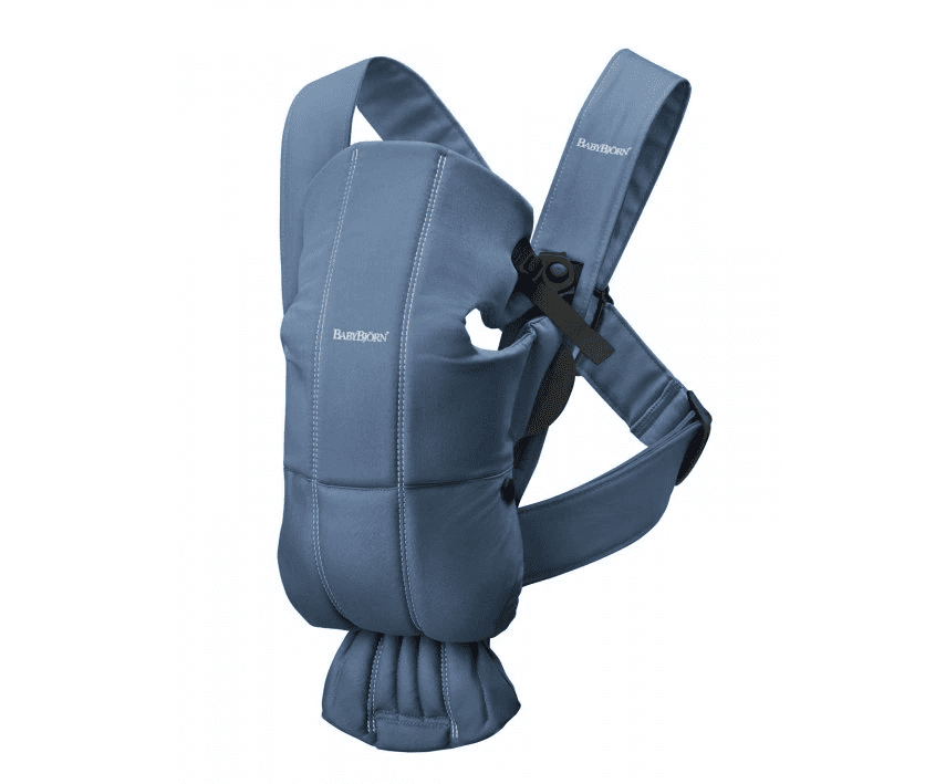 Baby Björn nosítko MINI Vintage Indigo blue Woven
