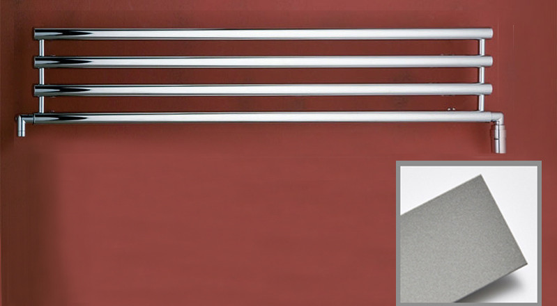 P.M.H PMH Rosendal RLMS koupelnový radiátor 95x27 mm - metalická stříbrná (P.M.H.)