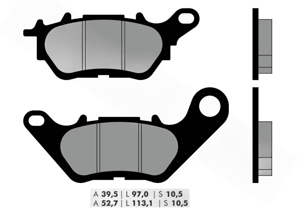 Brzdové destičky zadní NOVASCOOT Sintered FT4195, Yamaha X-Max 125 / 300 (od 2018) FT4195