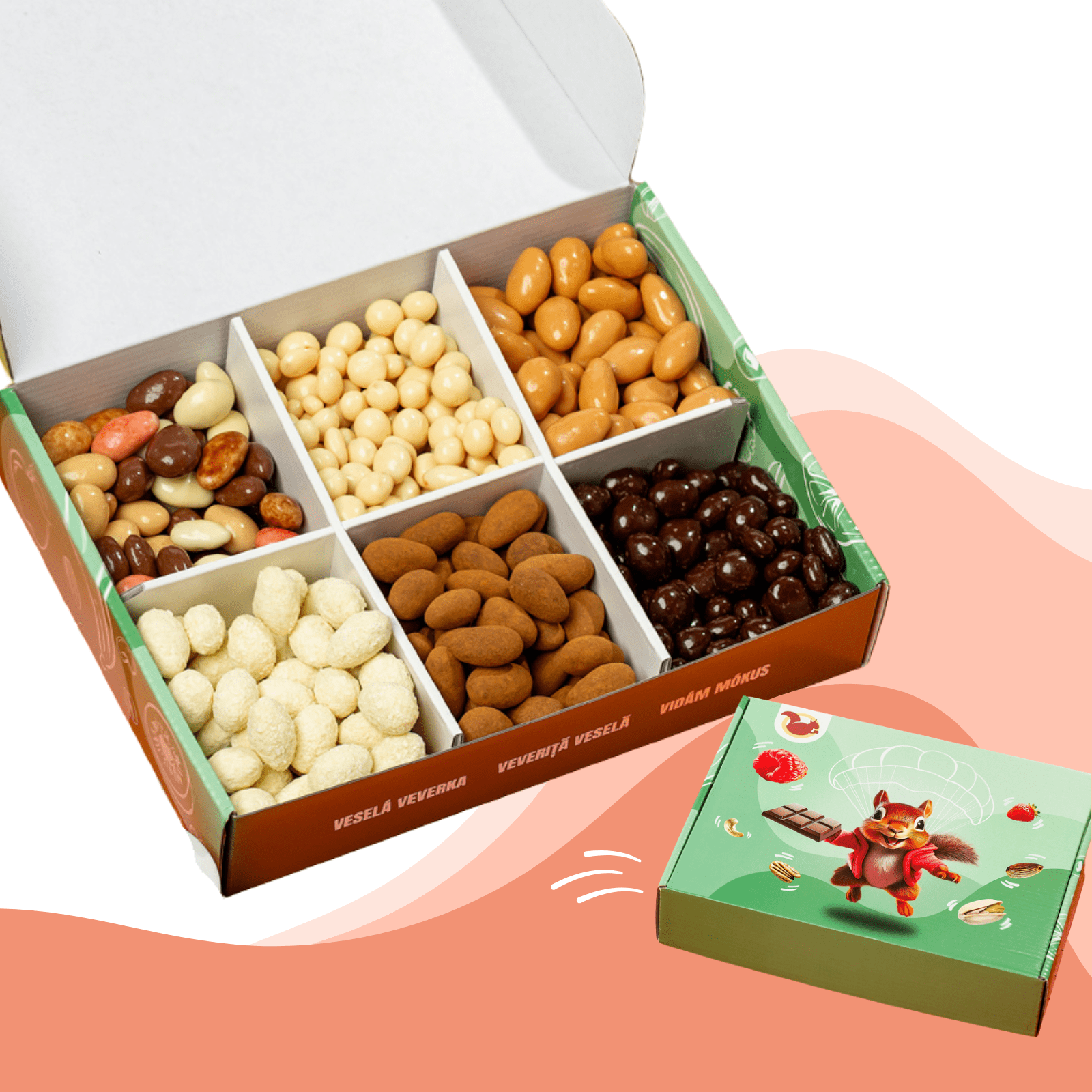 Veselá Veverka Sladký box 900g