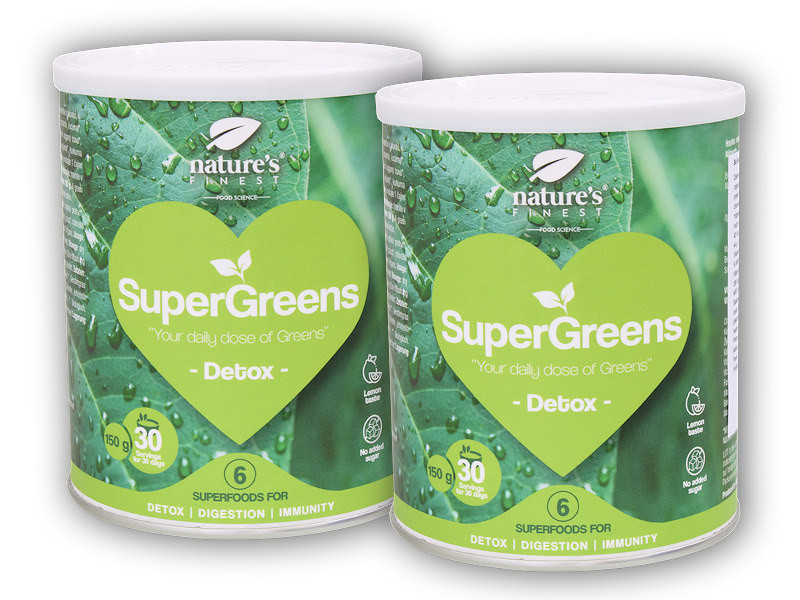 Nature's Finest 2x Bio Supergreens detox 150g