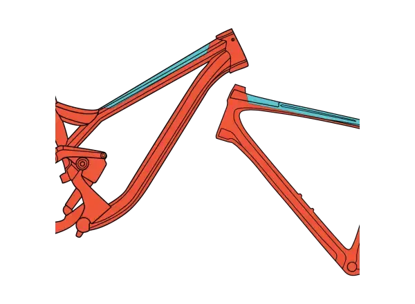 RideWrap ochranná fólie na horní rámovou trubku Matná