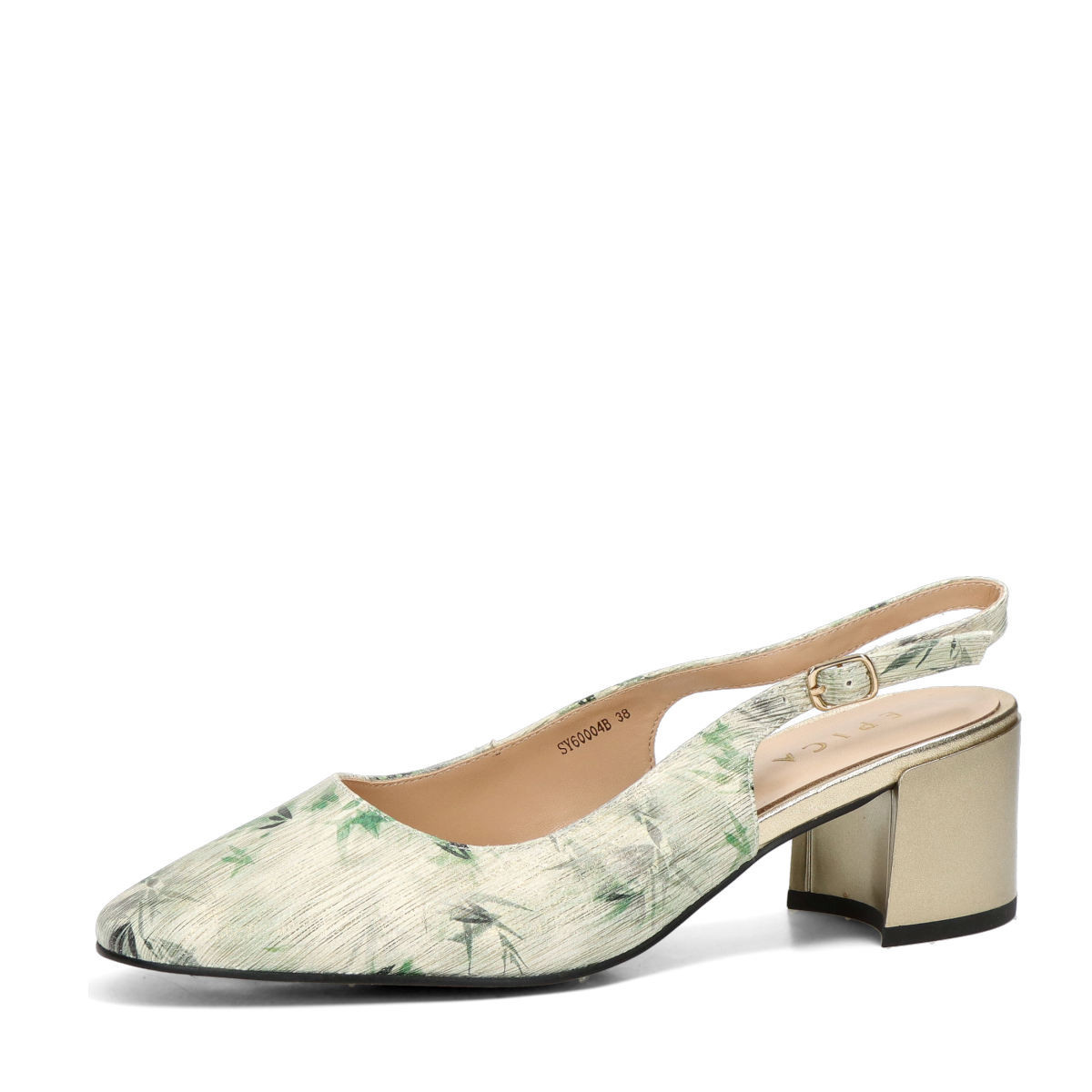 Epica dámské kožené lodičky - zelené - 36