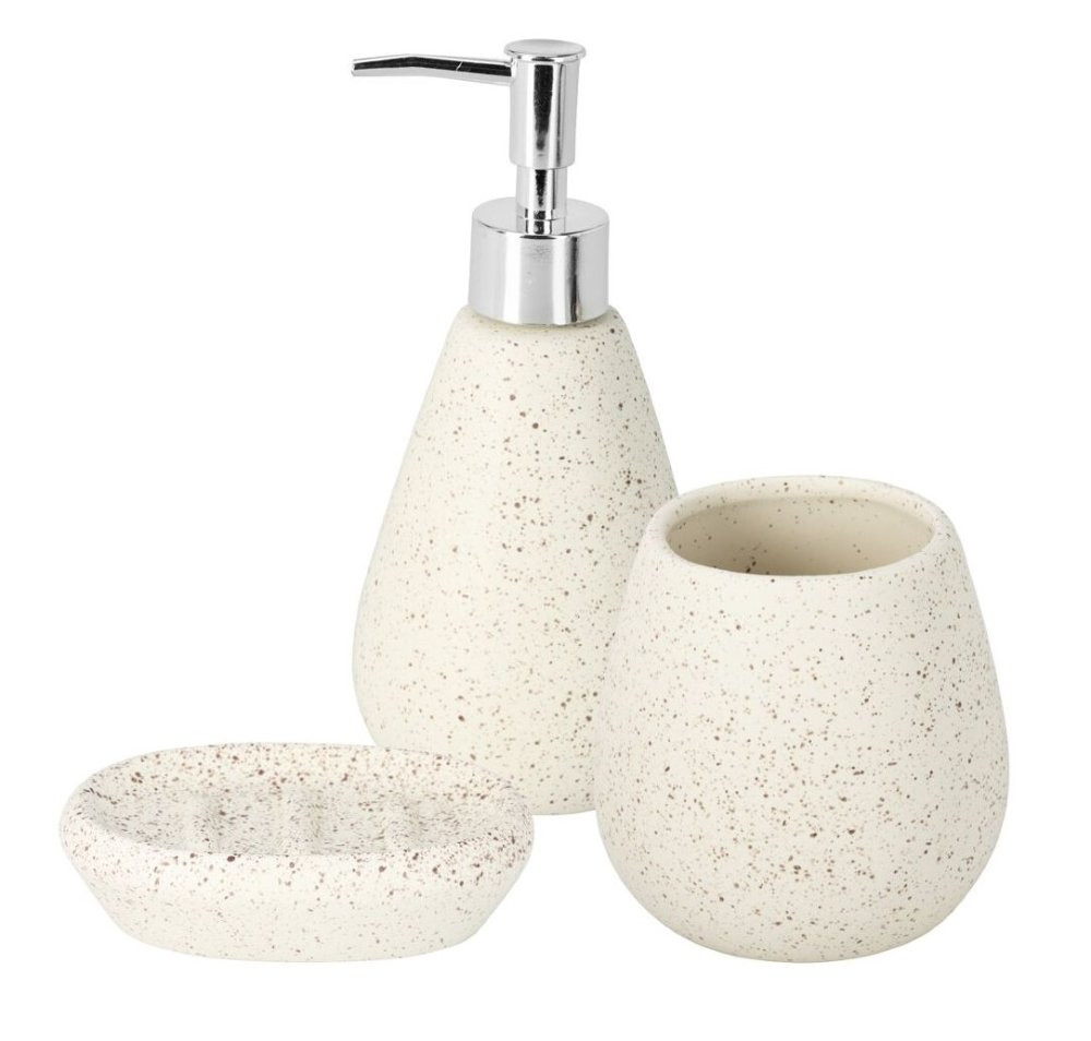 EXCELLENT
 Koupelnové doplňky set 3 ks mramor bílá KO-795420720bila