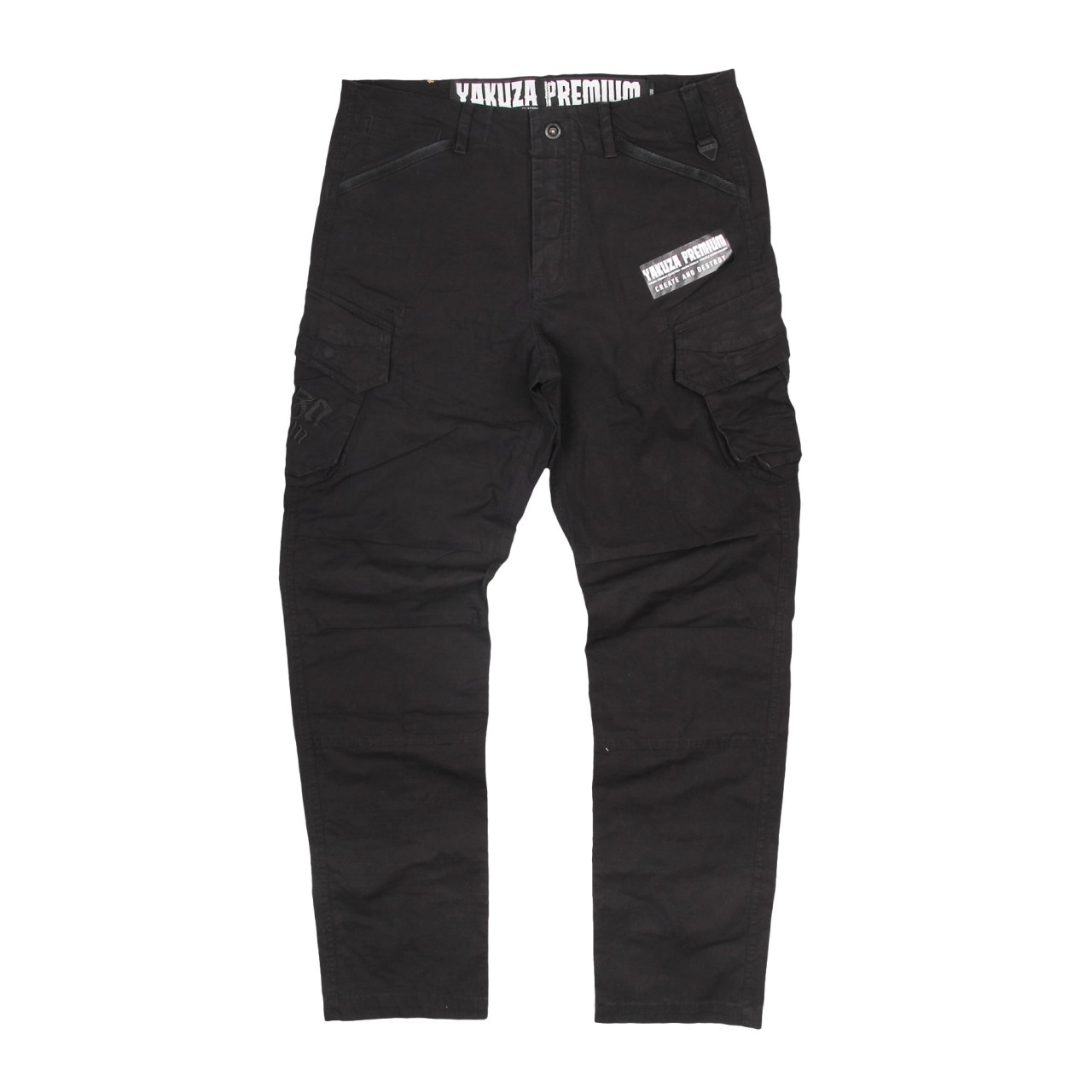Kalhoty Yakuza Premium Cargo Label - černé, M