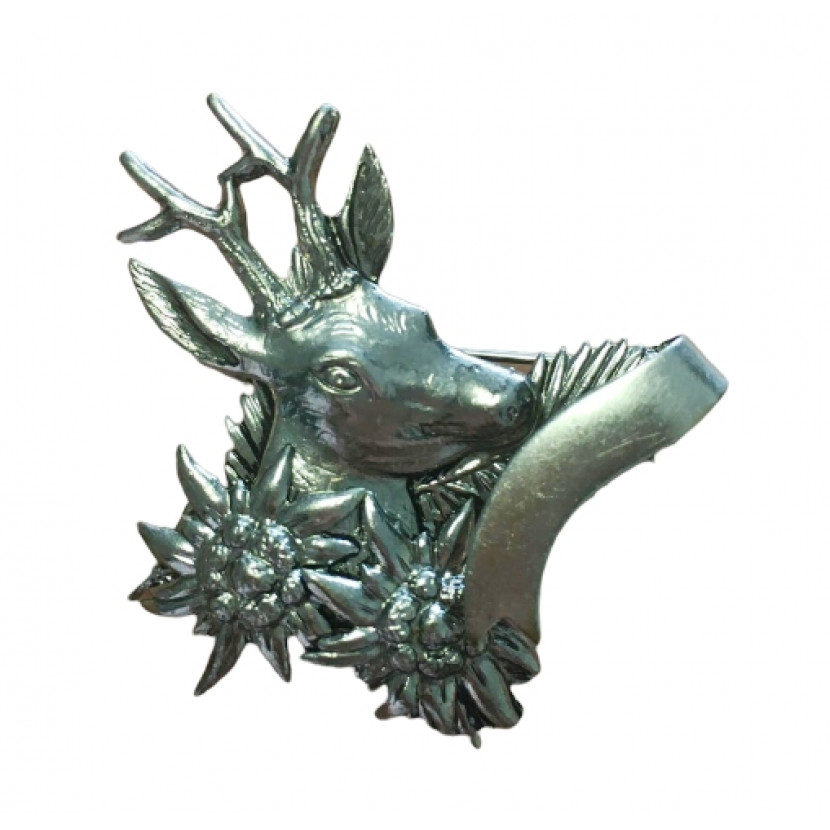 Odznak Hlava srnce, stuha a dvě protěže - stříbrný