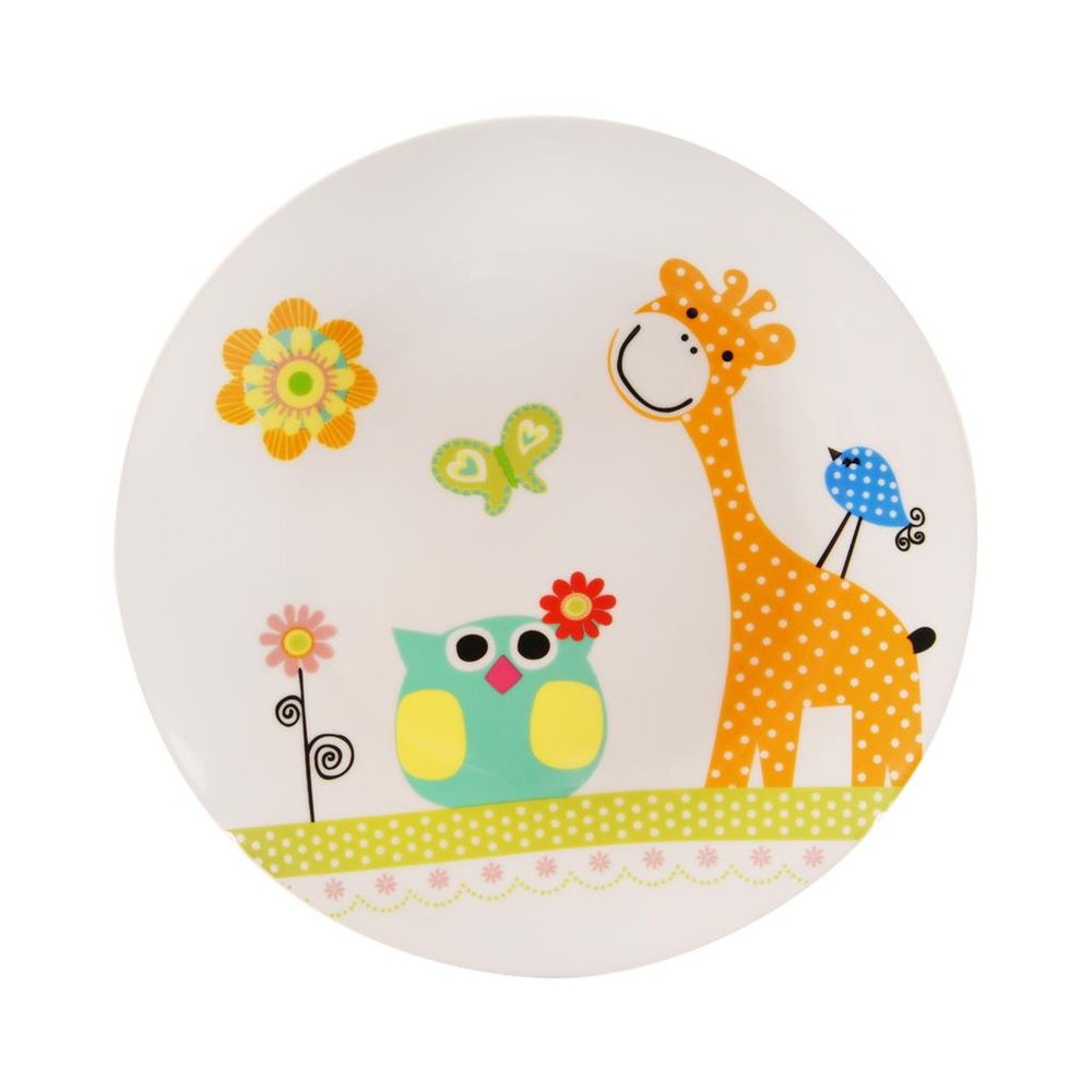 Talíř porc. mělký dětský ŽIRAFA pr. 21 cm - ORION