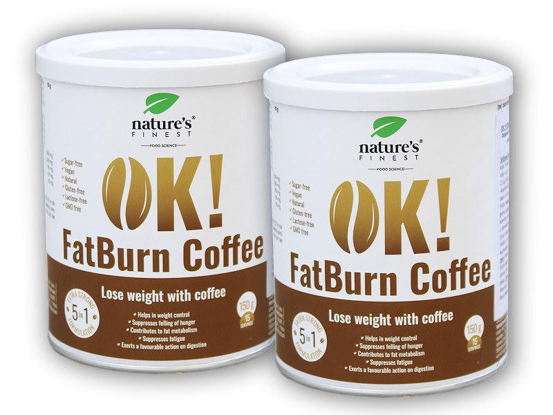 Natures Finest 2x OK! Fat Burn Coffee 150g
