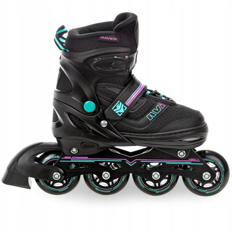 Raven Drill mint/pink dětské kolečkové brusle