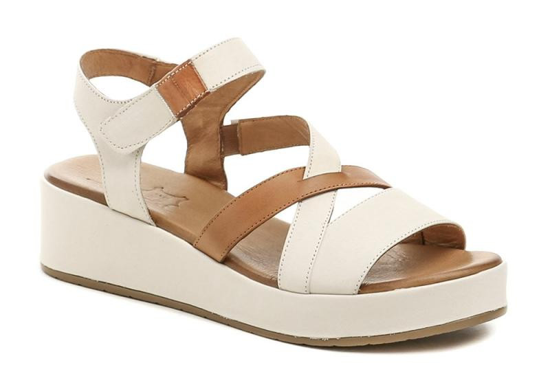 Wild 061-8820 hnědo krémové dámské letní sandály