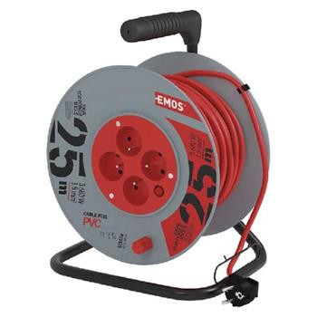 Emos P19425 Prodlužovací kabel 25m 4 zásuvky na bubnu