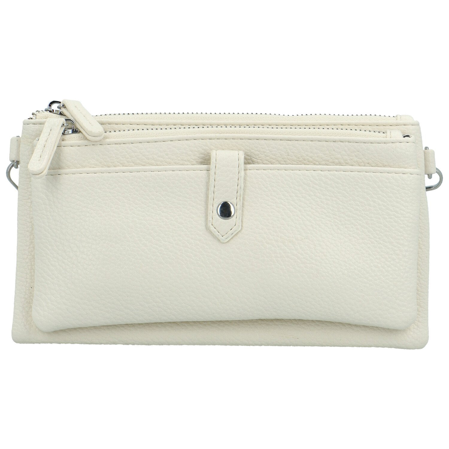 Stylová malá crossbody kabelka Perlla new, krémová