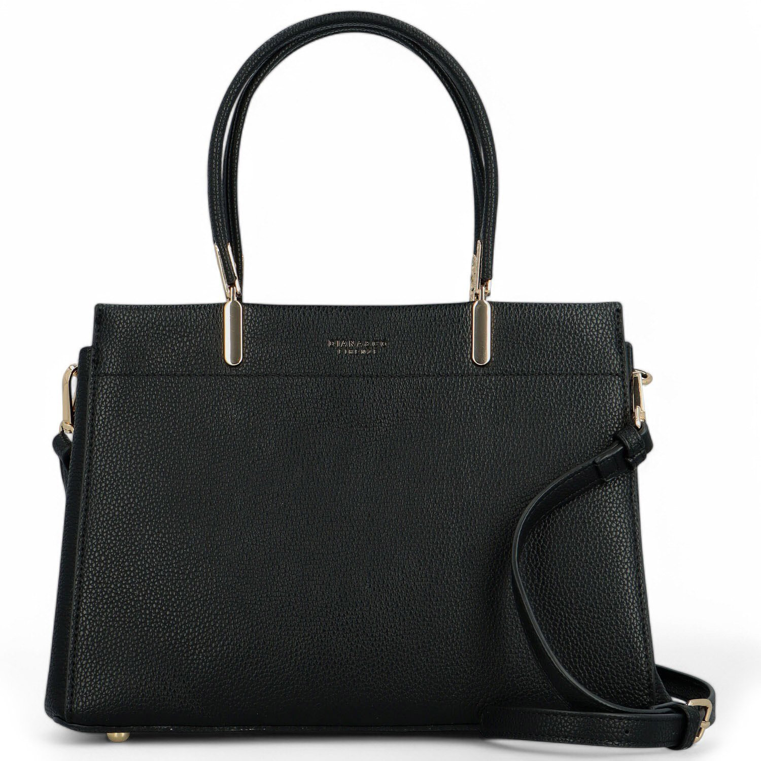 Elegantní dámská koženková kabelka do ruky Kamela, černá