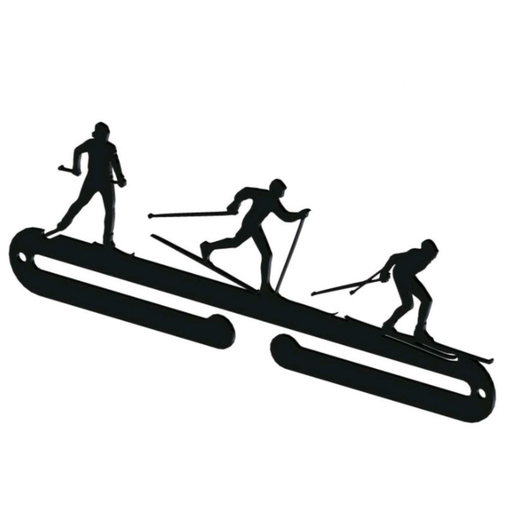 Věšák na medaile pro běžkaře - černý