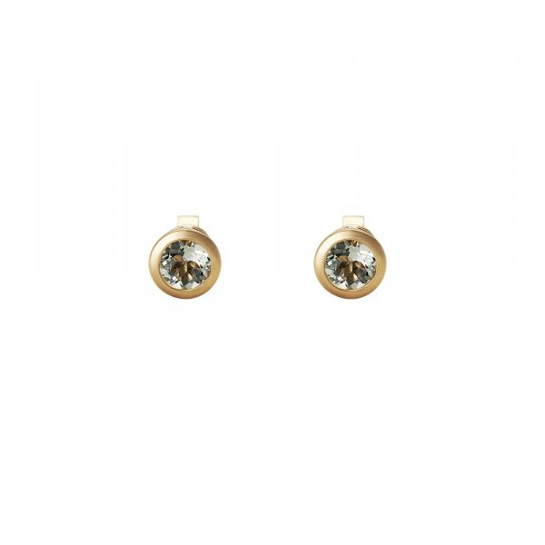 Náušnice se zeleným ametystem 234-772-16413Z 1.50g