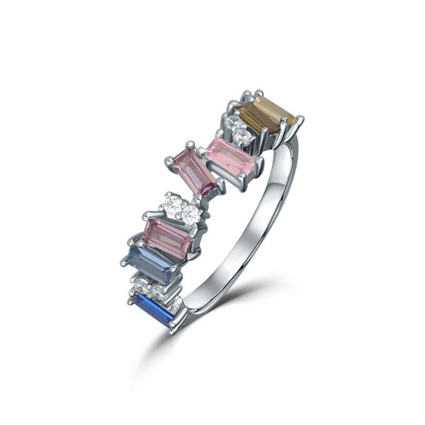 Prsten se syntetickými kameny 126-404-9479 50