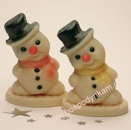 Marcipánová figurka Sněhulák