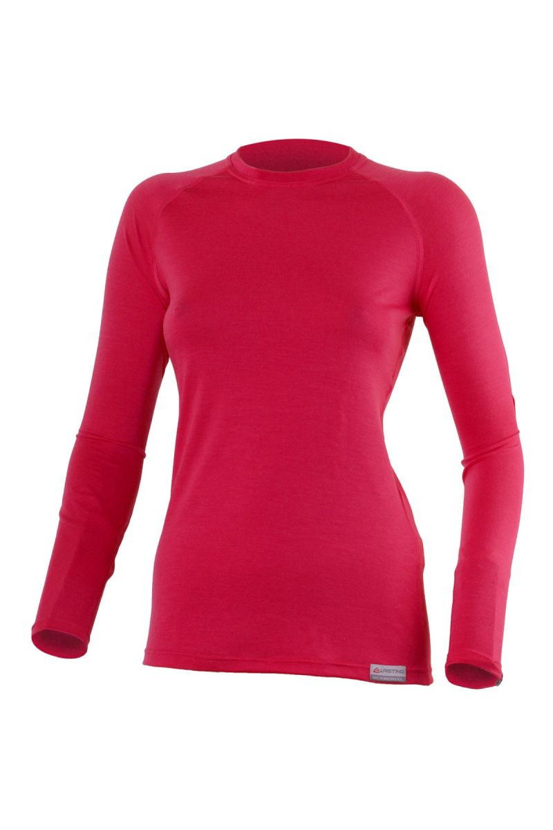 Lasting ATILA 4747 růžové vlněné merino triko Velikost: XXL