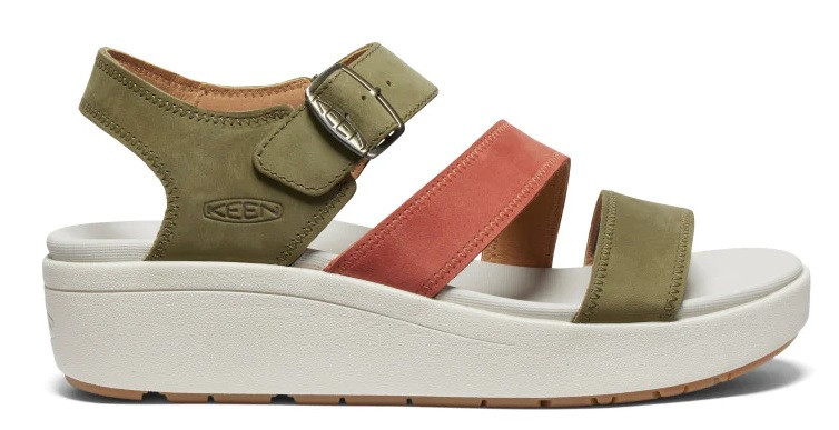 Keen ELLECITY BACKSTRAP WOMEN martini olive/baked clay Velikost: 37,5