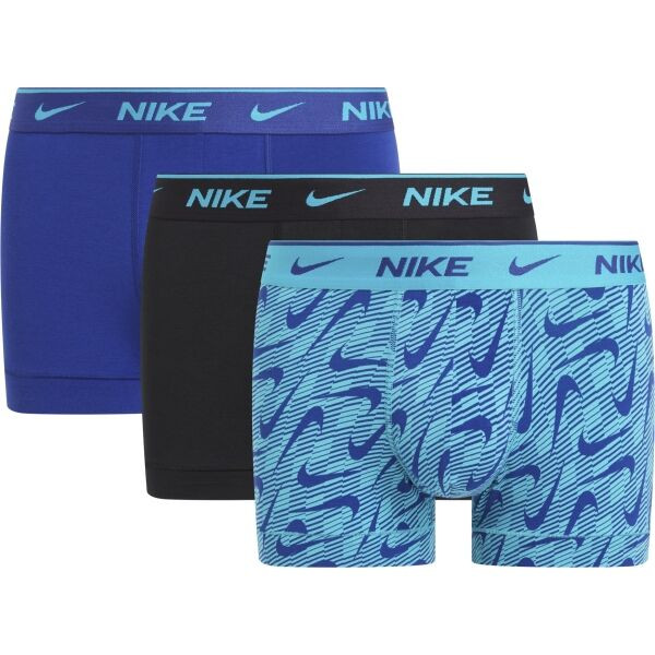 Nike EDAY COTTON STRETCH Pánské boxerky, modrá, velikost