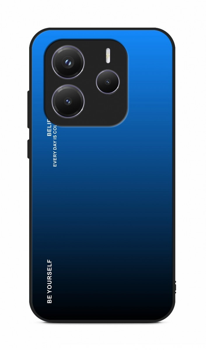 Kryt TopQ LUXURY Xiaomi Redmi Note 14 5G pevný duhový modrý 136663