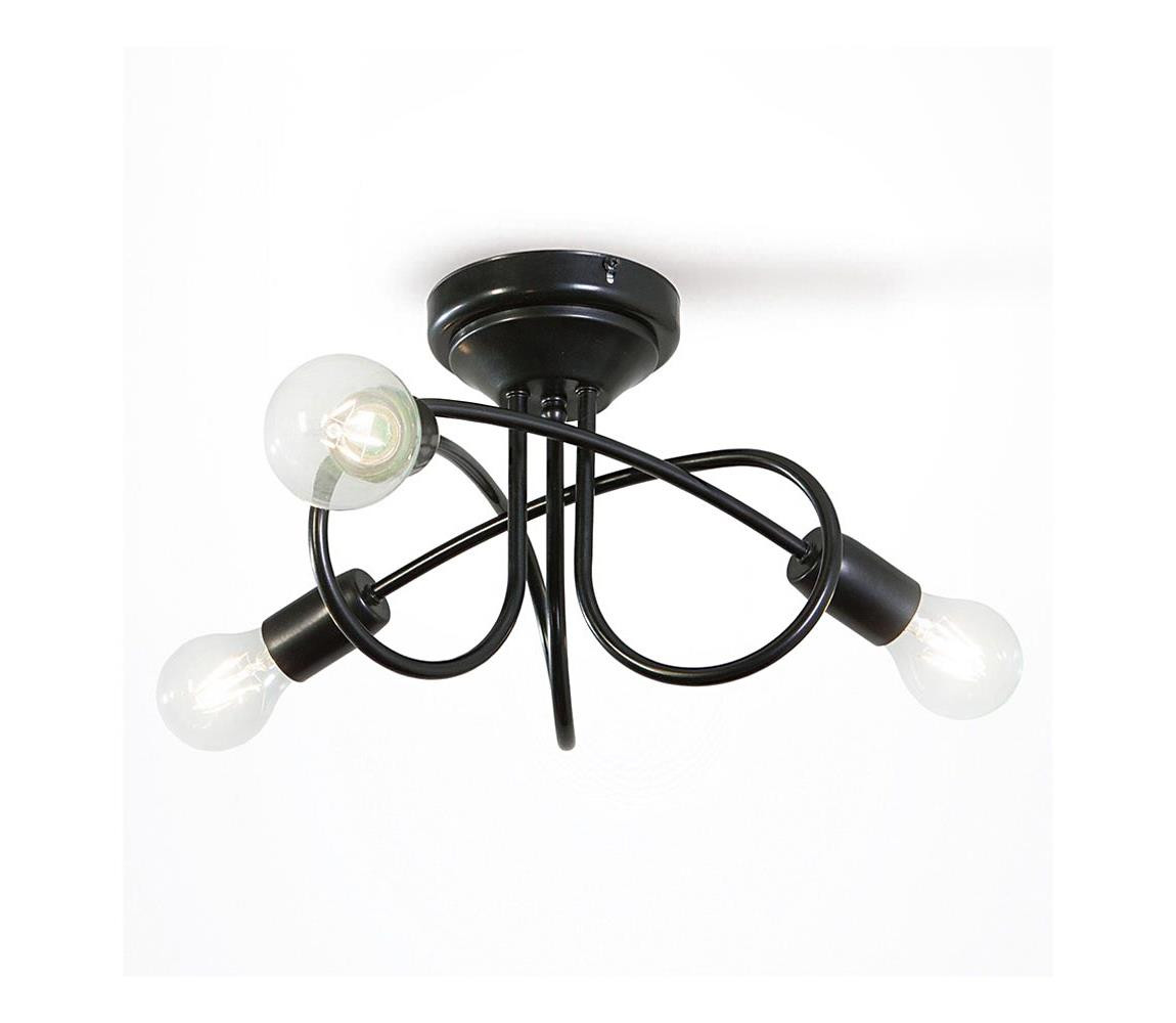 Přisazený lustr STYLE 3xE27/60W/230V černý