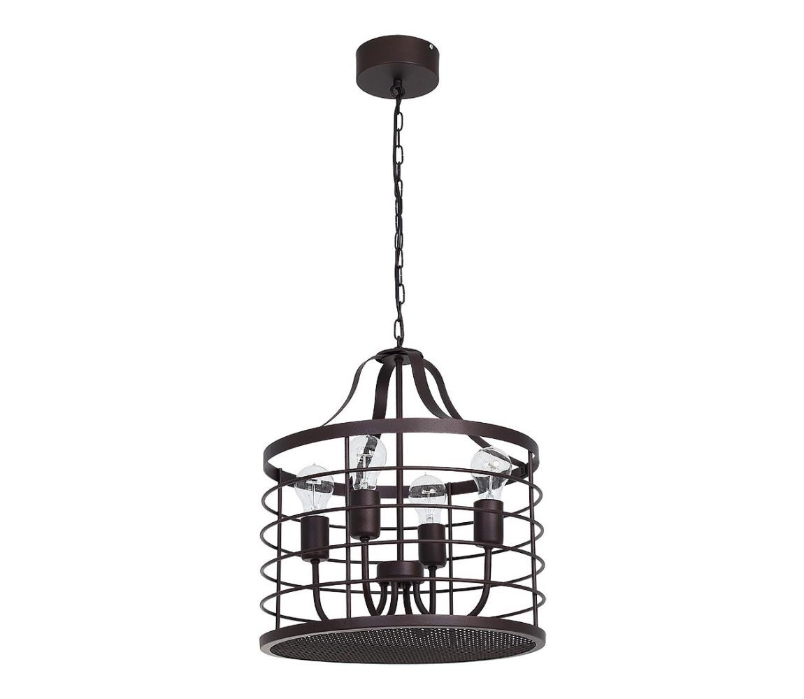 Lustr na řetězu SINGLE 6 4xE27/60W/230V