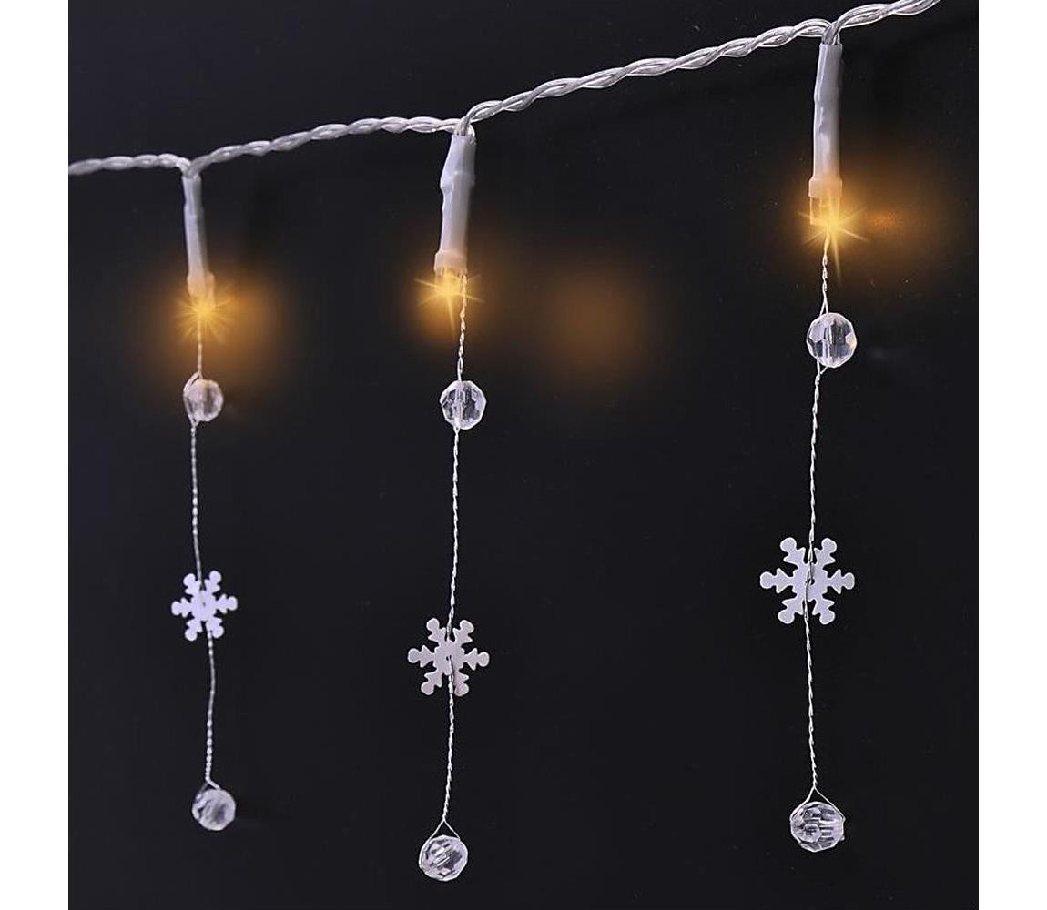 1V235 - LED Vánoční řetěz 20xLED/2xAA 2m teplá bílá