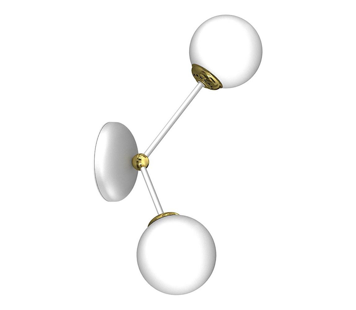 Nástěnné svítidlo JOY 2xE14/40W/230V bílá/zlatá