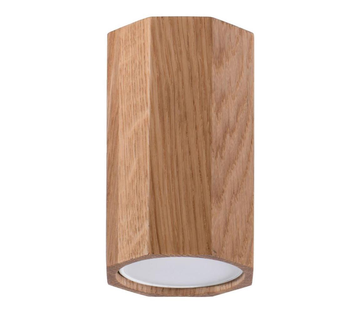 SL.1033 - Bodové svítidlo ZEKE 1xGU10/40W/230V 10 cm dub