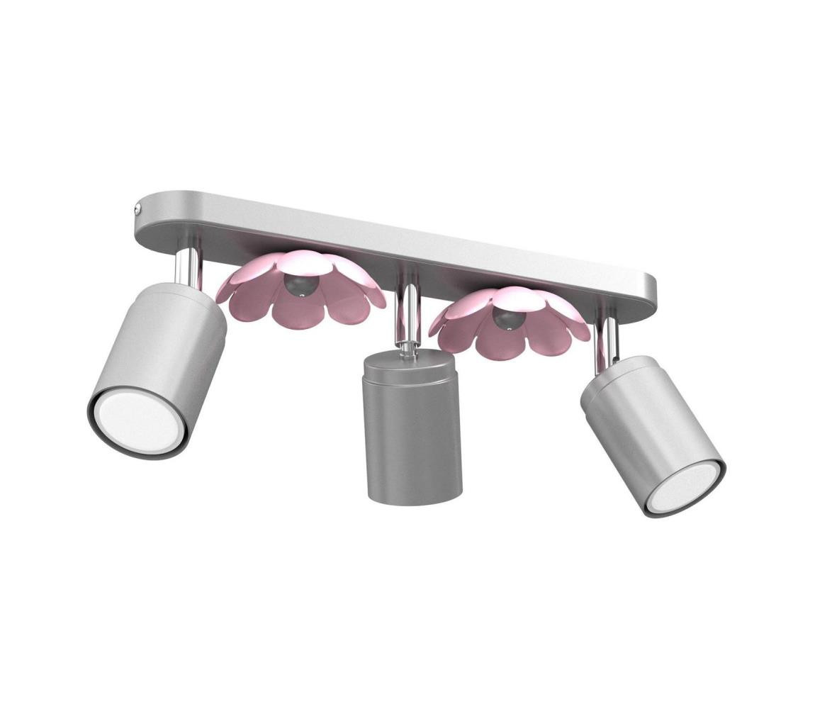 Bodové svítidlo FLOWER 3xGU10/8W/230V matný chrom