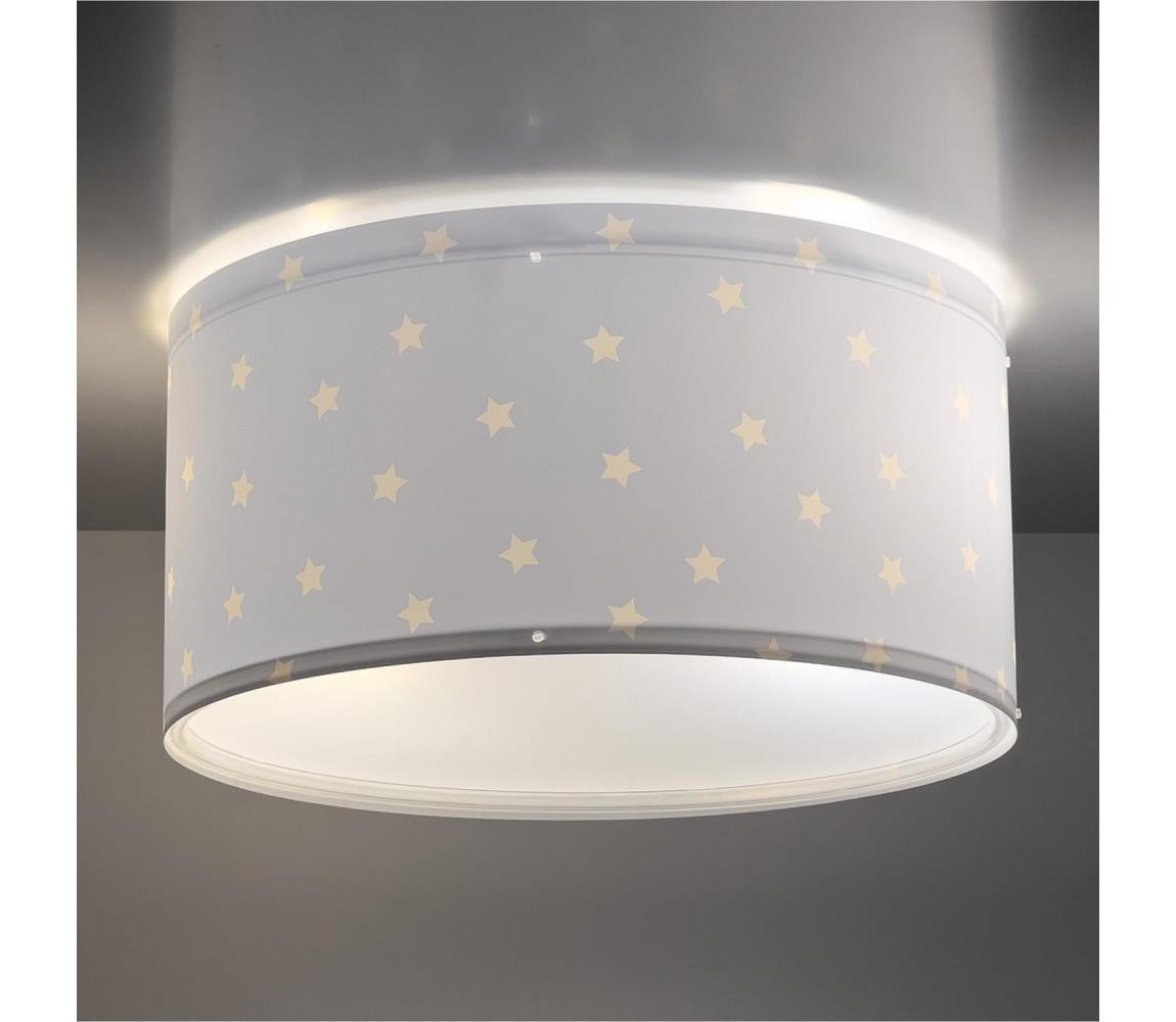 Dalber Dalber 82216T - Dětské stropní svítidlo STAR LIGHT 2xE27/60W/230V modrá