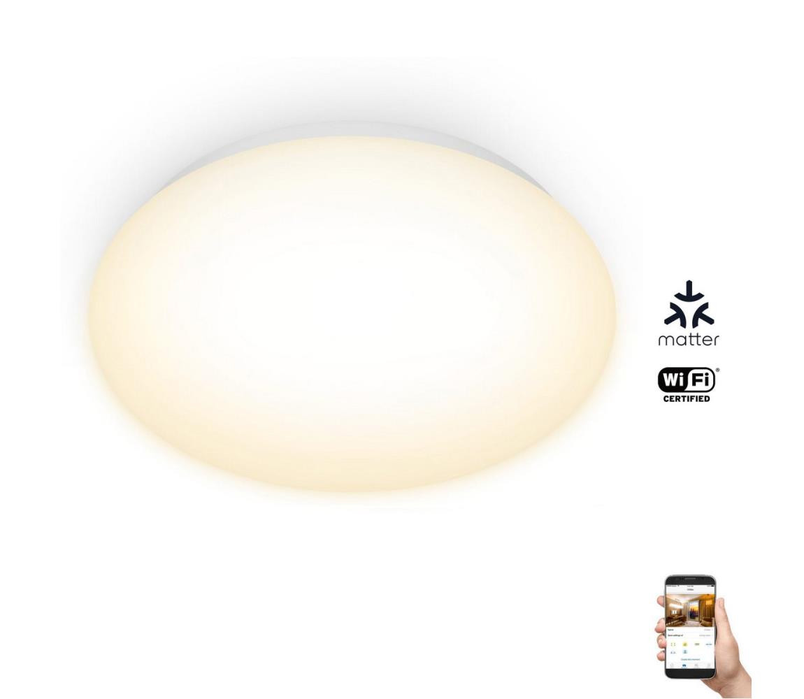 WiZ WiZ - LED Stmívatelné stropní svítidlo SUPERSLIM LED/17W/230V 2700K Wi-Fi