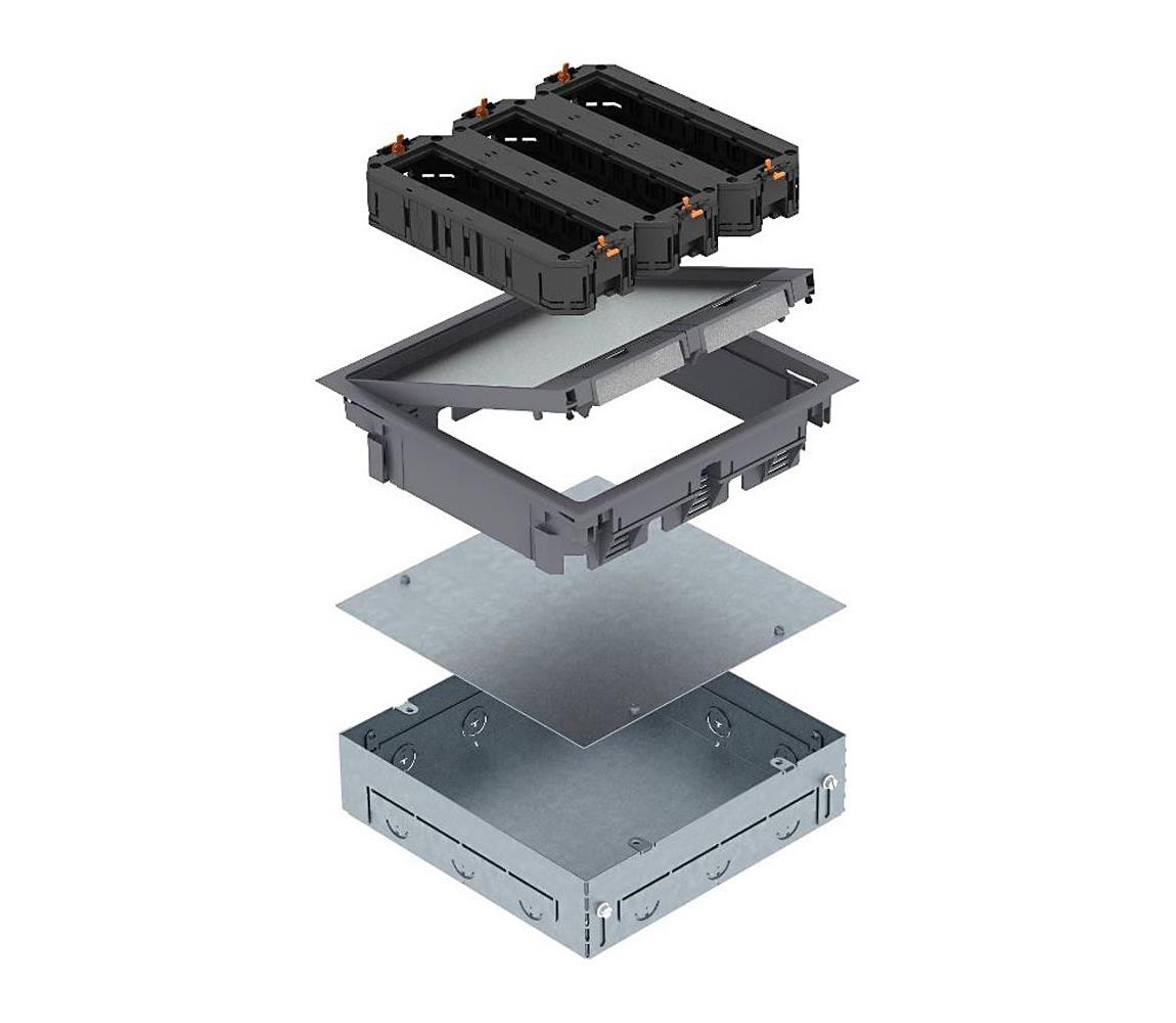 BETTERMANN OBO 7427479 - Podlahová krabice GES9 7011 MT