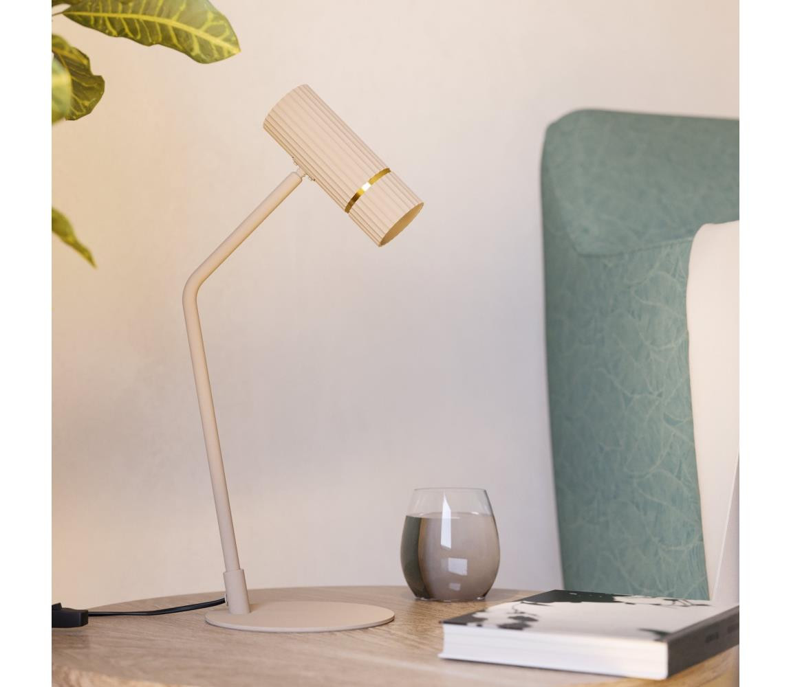 Eglo Eglo 901154 - LED Stolní lampa CAMINIA 1xGU10/5W/230V 3000K béžová