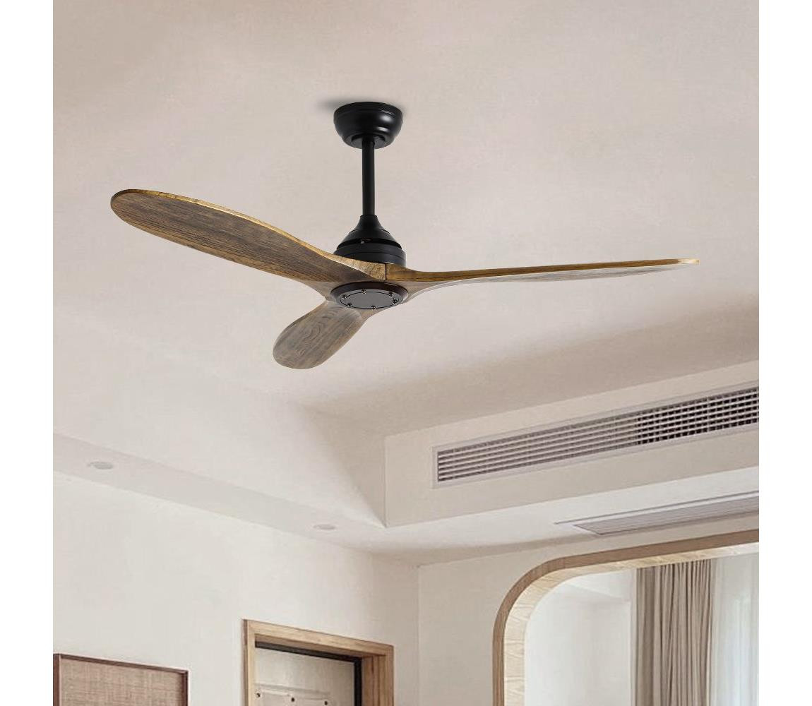 ZE ZE - Stropní látor LAURIA Wi-Fi Tuya černá/dub + DO