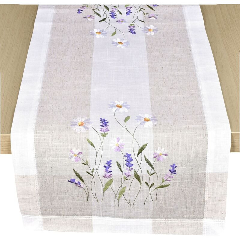 Ubrus celoroční, Levandule a kopretina  35 x 35 cm