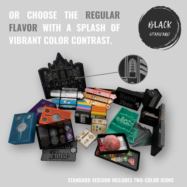 Junta Kutná Hora: Město stříbra - insert se stojany do deskové hry (79776) Barva: Černá